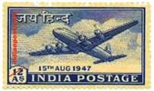 DOUGLAS D.C.4 , JAI HIND, INDEPENDENCE 0303 Indian Post