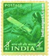 WOMAN WEAVING 0359 Indian Post