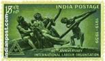 THE TRIUMPH OF LABOUR 0423 Indian Post