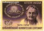 MARIA MONTESSORI AND EDUCATION EMBLEM 0617 Indian Post