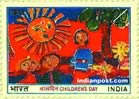 CHILDREN AT PLAY (DETAIL BELA RAVAL) 0700 Indian Post