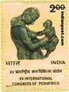MOTHER & CHILD (KHAJURAHO SCULPTURE) 0863 Indian Post