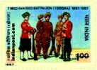 REGIMENTAL UNIFORMS OF 1887 1247 Indian Post