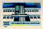 100 YEARS OF MALAYALA MANORAMA 1305 Indian Post