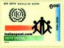 75TH ANNIVERSARY OF THE INT. LABOUR ORG 1592 Indian Post