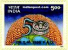 50 YEARS OF FOOD & AGRICULTURE ORGANISAT 1640 Indian Post