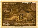 SHAKUNTALA WRITING A LETTER TO DUSHYANTA 0428 Indian Post