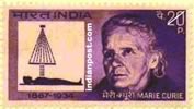 MARIE CURIE & PATIENT RECEIVING RADIATIO 0574 Indian Post