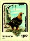 HIMALAYAN BEARDED VULTURE 1528 Indian Post